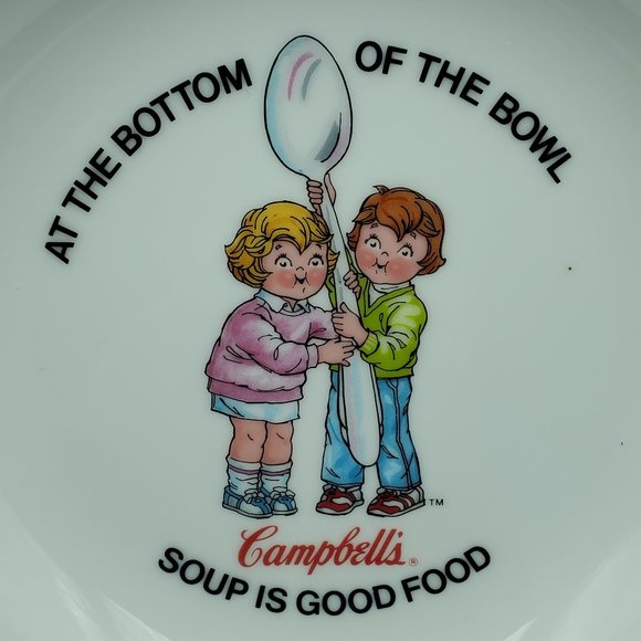 Anchor Dinnerware Campbell's Soup Kids Soup Bowl Soup is Good Food Dish - Picture 2 of 7